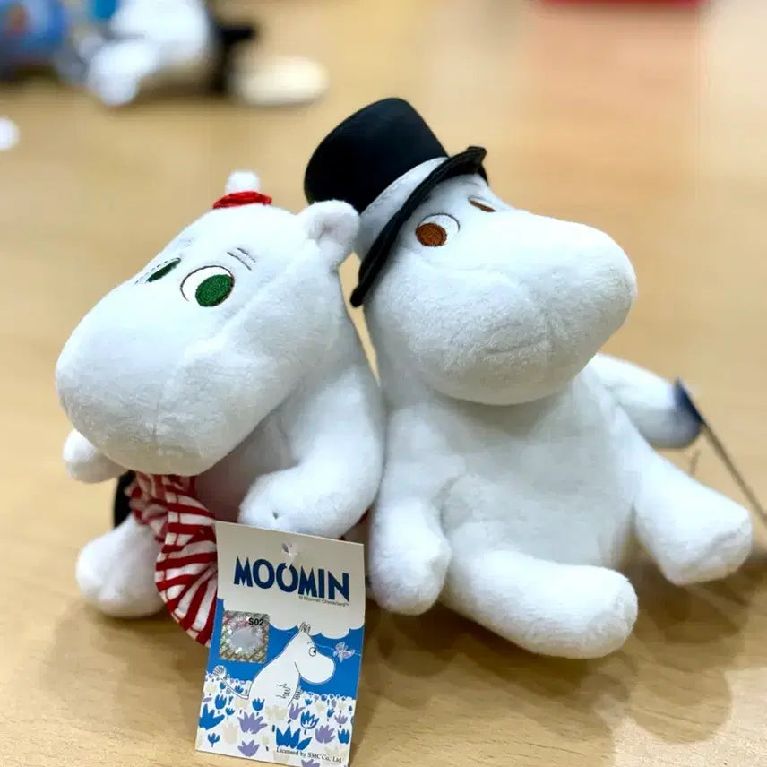 [BUNJANG] Moomin Couple Set Keyring Plush / 무민 인형뽑기 키링인형열쇠가방고리 커플 세트 일괄 처분