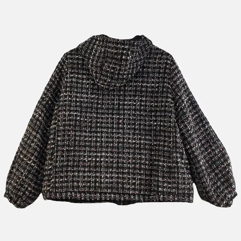 [BUNJANG] Paul &amp; Joe Black Tweed Jacket / 폴앤조 블랙 여자 트위드 자켓 L M7437