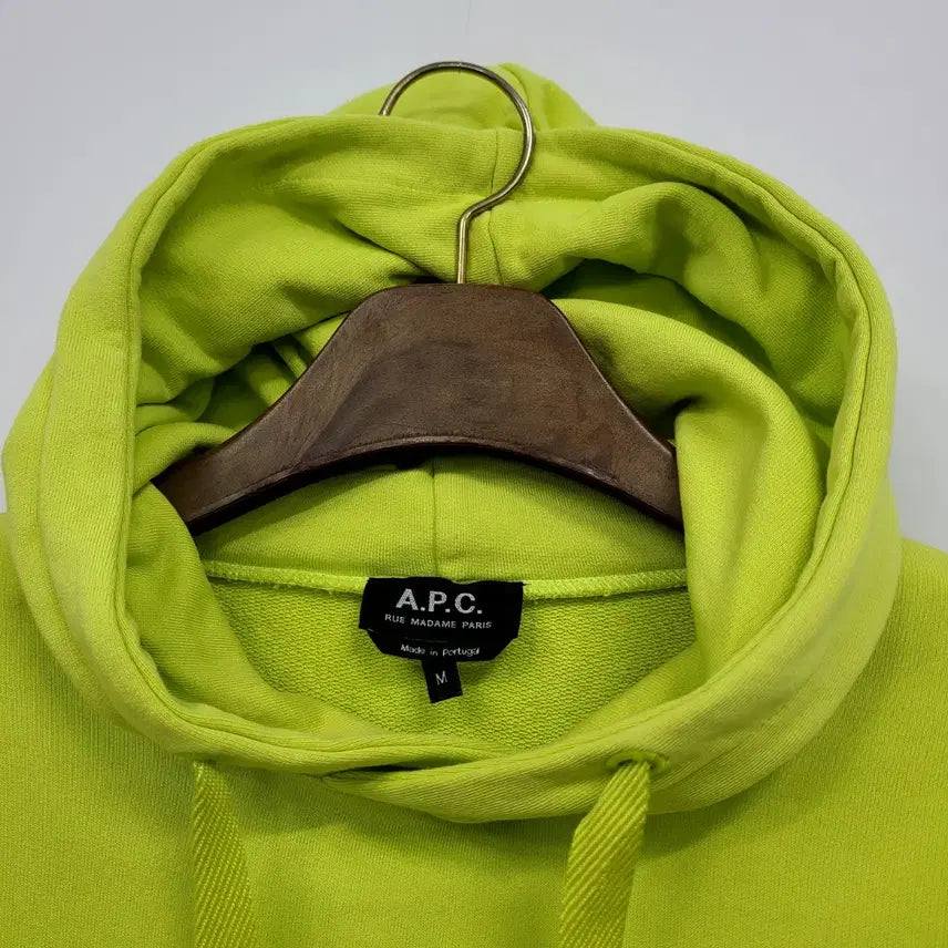 [BUNJANG] A.P.C Lime Larry Logo Hoodie (M) / A.P.C 아페쎄 라임 래리 로고 후드/남여공용/M/앨리스/1099