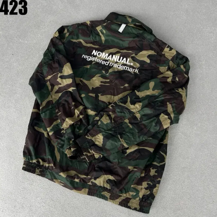 [BUNJANG] NoeManual Camouflage Windbreaker Jacket (Size M) / 노매뉴얼 카모플라쥬 바람막이 자켓 m