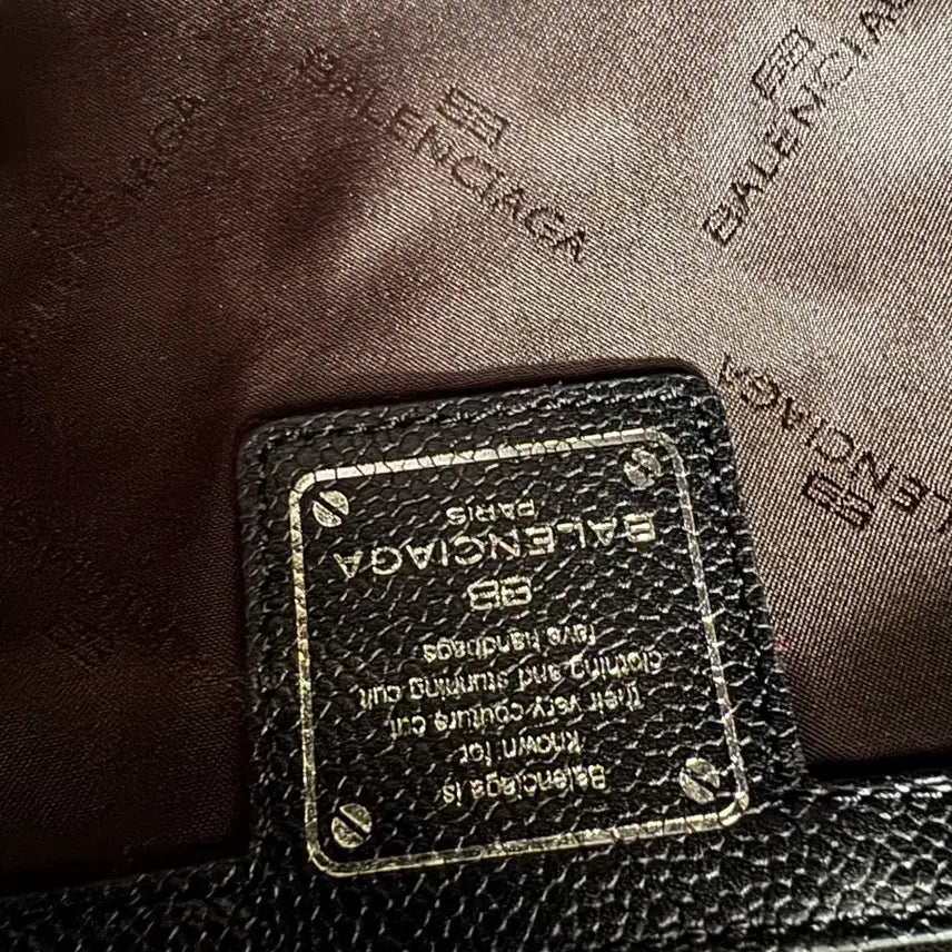 [BUNJANG] Balenciaga BB Silver Logo Leather Tote Bag / 발렌시아가 BB은장 로고 레더 토트백