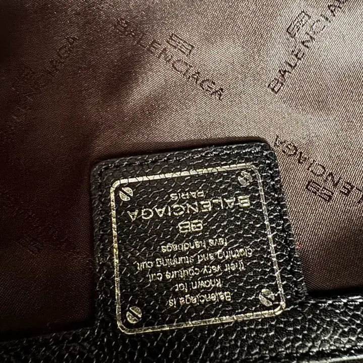 [BUNJANG] Balenciaga BB Silver Logo Leather Tote Bag / 발렌시아가 BB은장 로고 레더 토트백