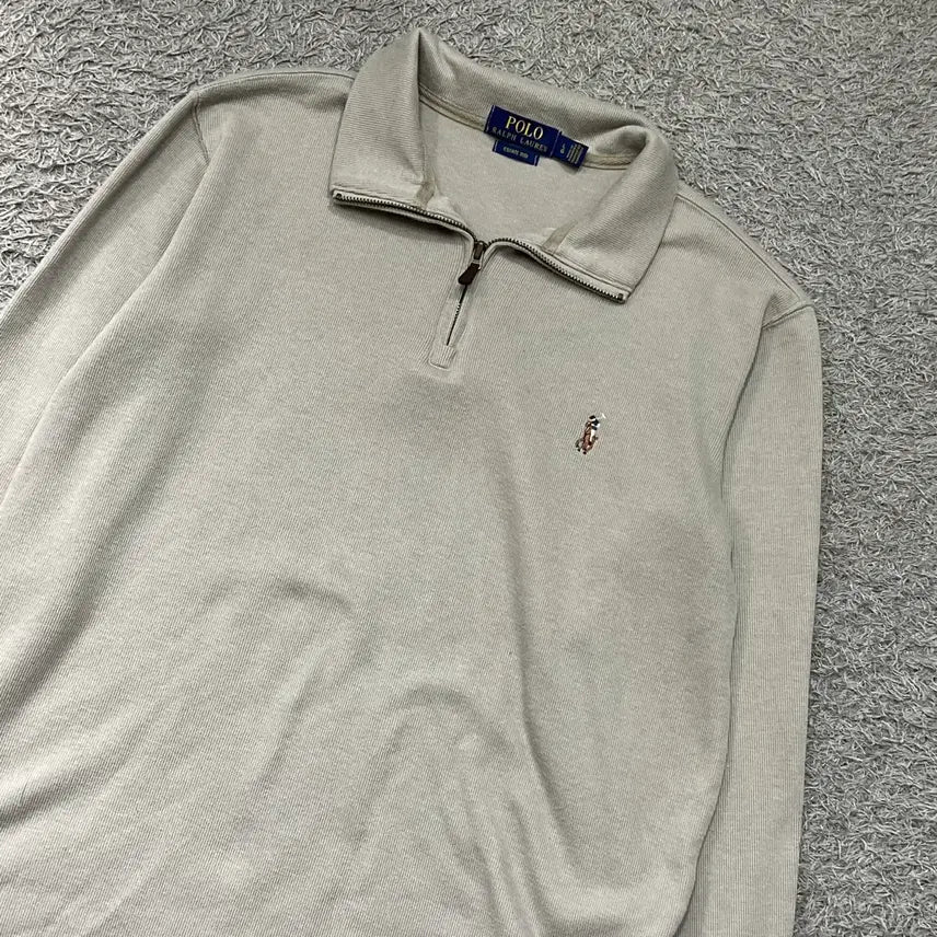 [BUNJANG] Polo Half-Zip Knit Sweater / [95-100] 폴로 반집업니트