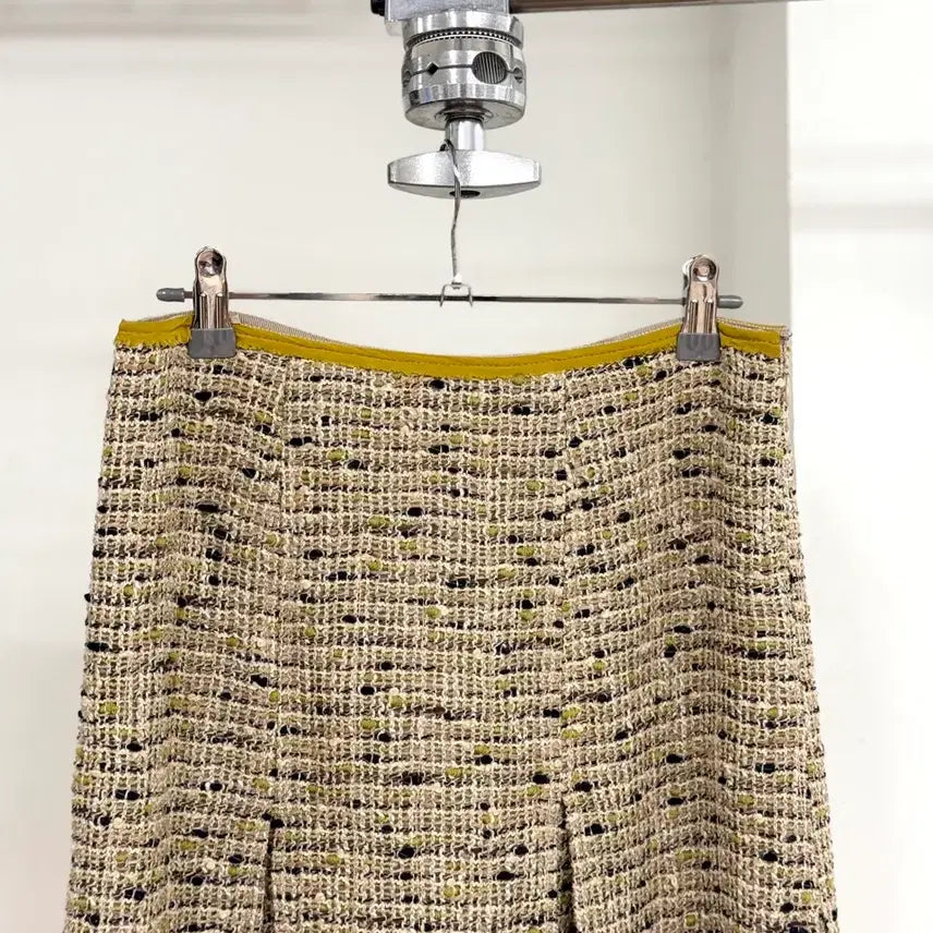[BUNJANG] Prada Tweed Box Pleated Skirt / 프라다 트위드 박스 플리츠 스커트
