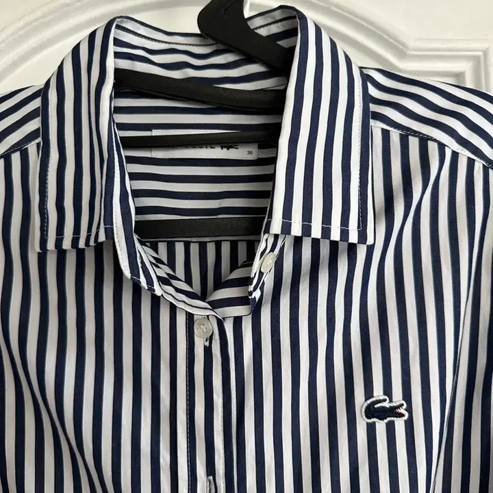 [SOLD OUT] 라코스테 스트라이프 셔츠 원피스 36