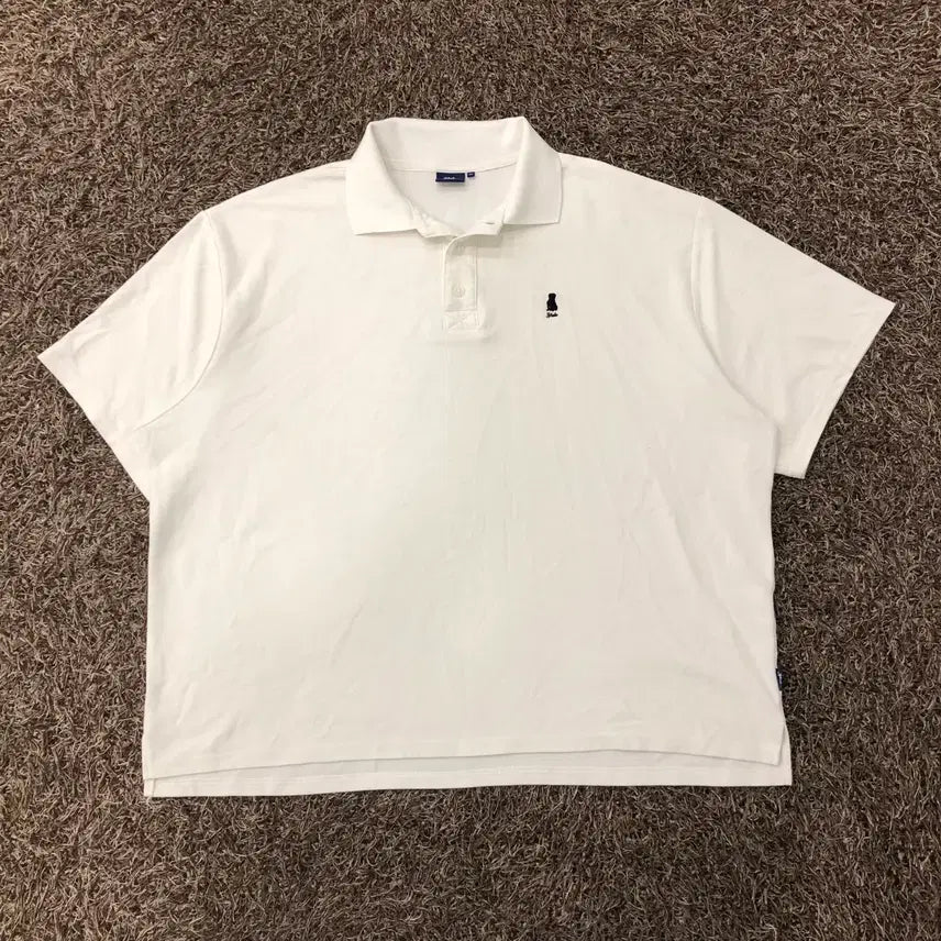 [BUNJANG] Yale Oversized Collar Short Sleeve T-Shirt / XL 예일 오버핏 카라 반팔 티셔츠