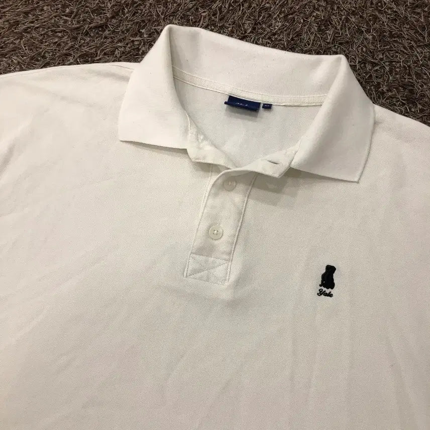 [BUNJANG] Yale Oversized Collar Short Sleeve T-Shirt / XL 예일 오버핏 카라 반팔 티셔츠