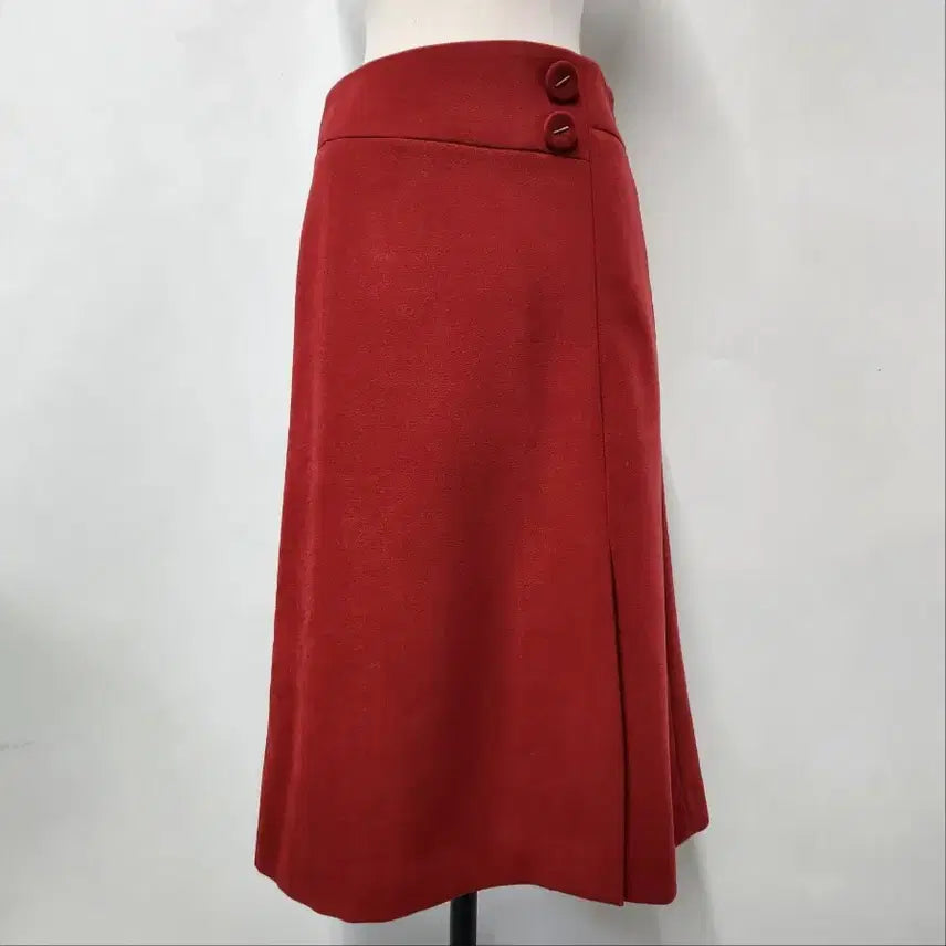 [BUNJANG] ME SENSE Two-Button Slit Midi Skirt / [새상품] ME SENSE 투버튼 슬릿 미디 스커트 55