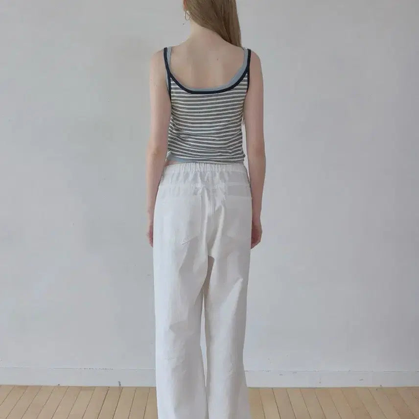 [SOLD OUT] (새상품)헤더먼트_ worn cotton pants(white)