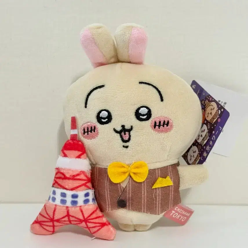[BUNJANG] Chikawa Usagi Tokyo Tower Limited Edition Plush Keyring / [새상품] 치이카와 도쿄타워 +우사기 한정 인형 키링