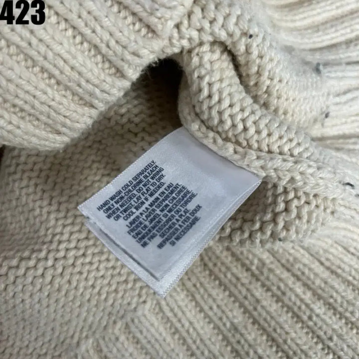 [BUNJANG] Polo Ralph Lauren Ivory Pattern Knit Sweater / 폴로 랄프로렌 아이보리 패턴 니트 XL