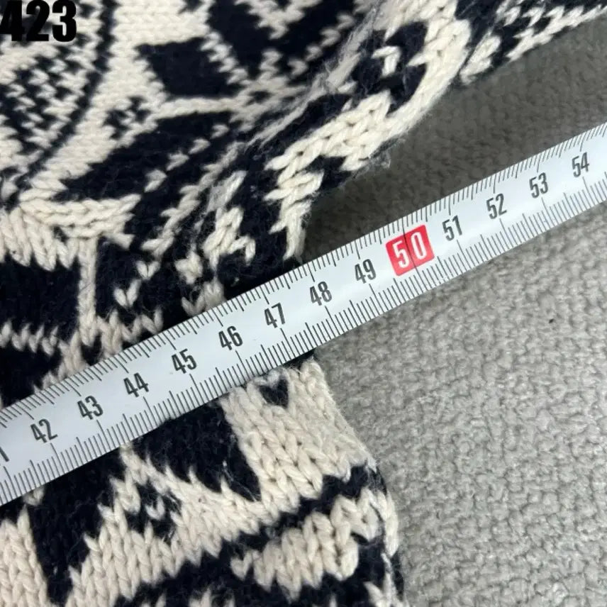 [BUNJANG] Polo Ralph Lauren Ivory Pattern Knit Sweater / 폴로 랄프로렌 아이보리 패턴 니트 XL