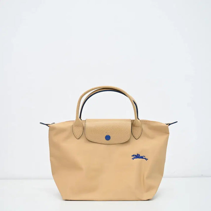 [BUNJANG] Longchamp Nylon and Leather Small Shoulder Bag / 롱샴 클러치백 숄더백 예로우 나일론 소가죽 스몰 사이즈 여성