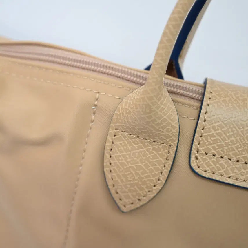 [BUNJANG] Longchamp Nylon and Leather Small Shoulder Bag / 롱샴 클러치백 숄더백 예로우 나일론 소가죽 스몰 사이즈 여성