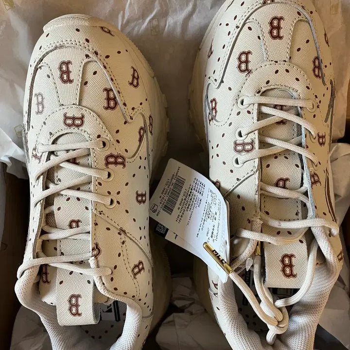 [BUNJANG] MLB Big Ball Chunky Monogram Leather Sneakers / 16만원 완전 신상 새상품 정품 MLB 100% 소가죽 빅볼청키 모노그램