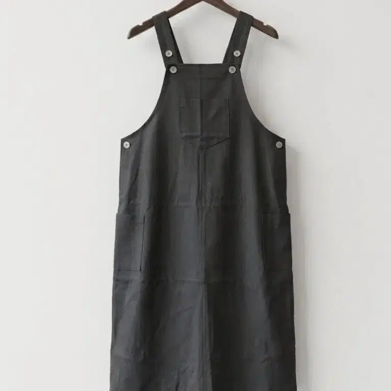 [SOLD OUT] 새상품 진그레이 멜빵 원피스 66-77