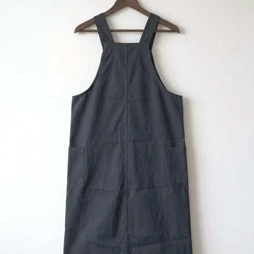 [SOLD OUT] 새상품 진그레이 멜빵 원피스 66-77