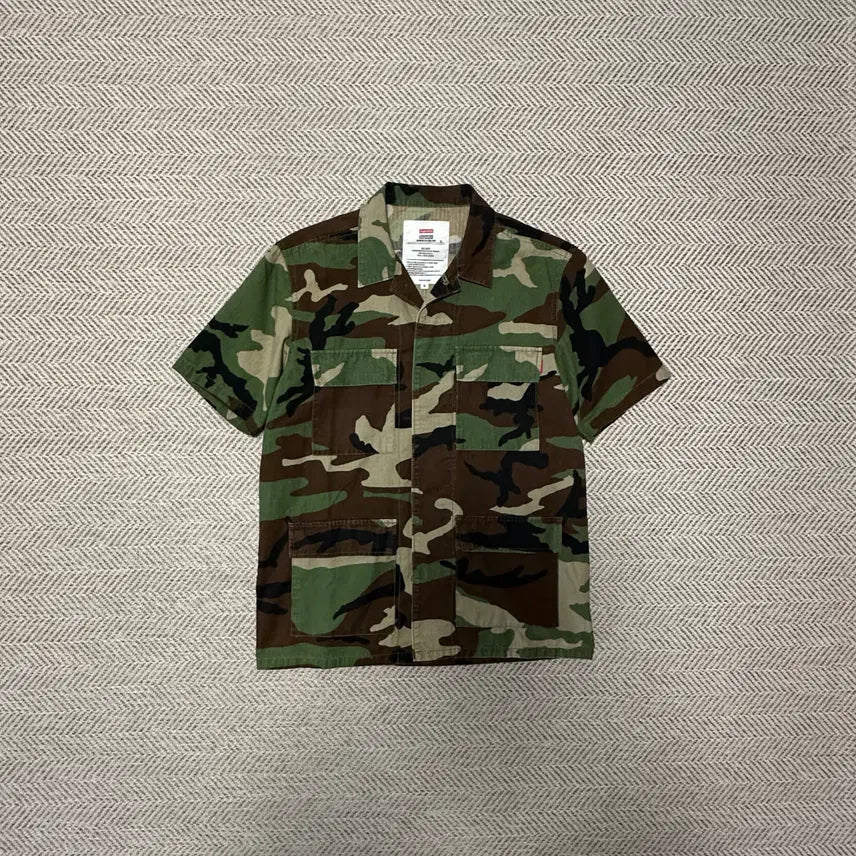 [BUNJANG] SUPREME 15SS camo bdu shirt / SUPREME 15SS camo bdu shirt