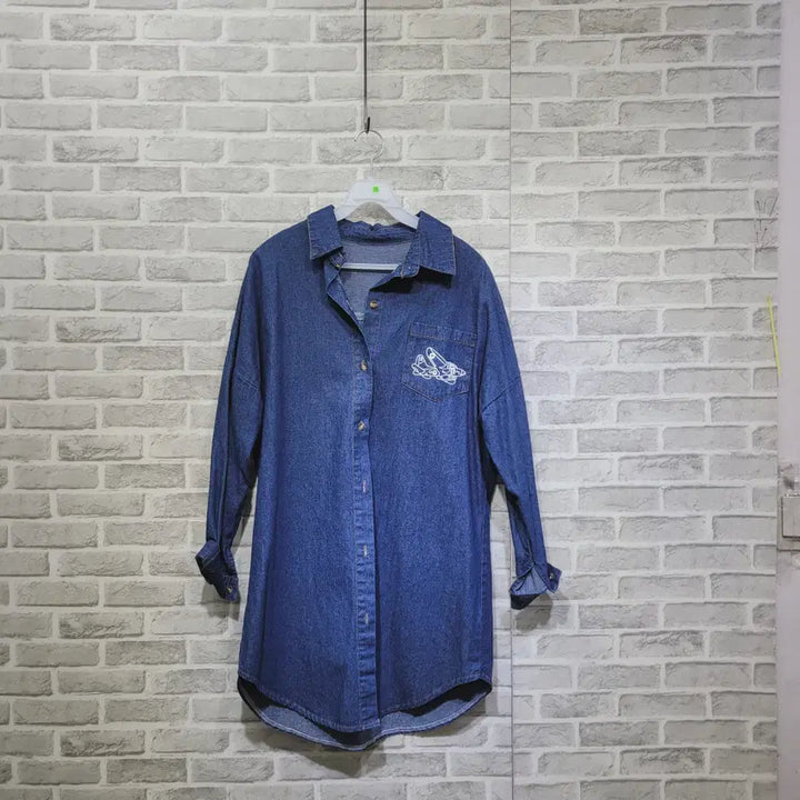 [SOLD OUT] ㅊ28 데님 롱셔츠 F