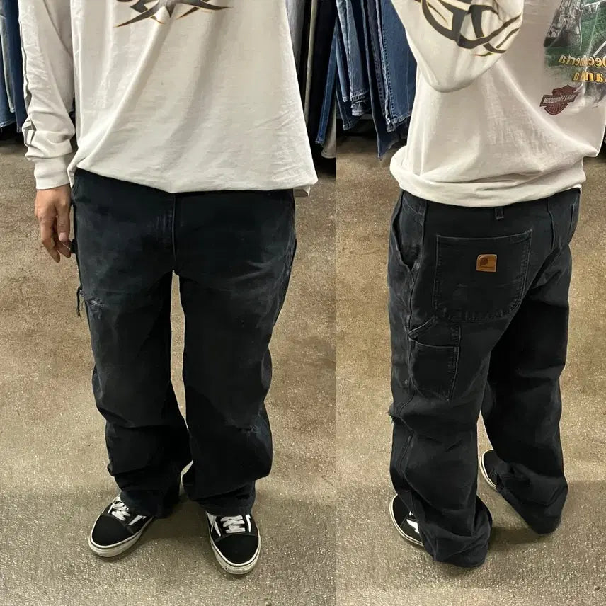 [SOLD OUT] Carhartt 데미지 카펜터 팬츠 (33)