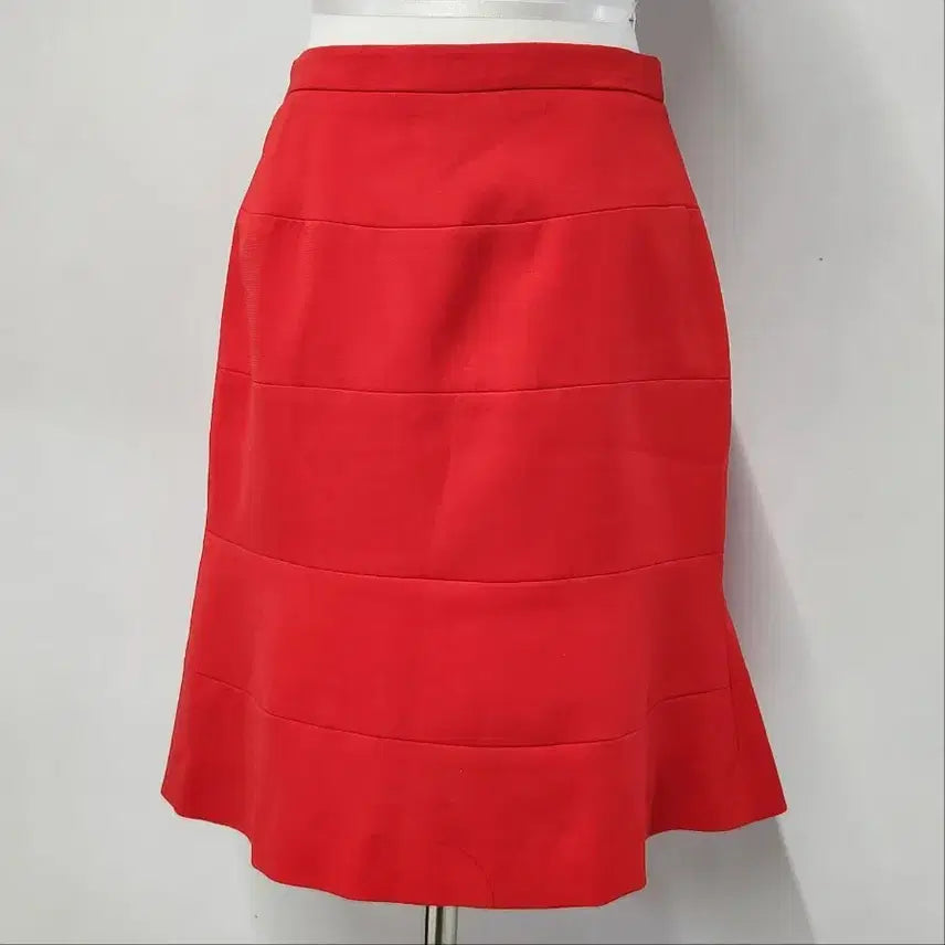 [BUNJANG] Ecole A-Line Skirt Red / [새상품] Ecole A라인 스커트 레드 55~66