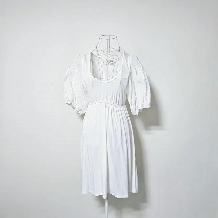 [BUNJANG] White Viscose 90% Dress / 비스코스 90프로 화이트 원피스