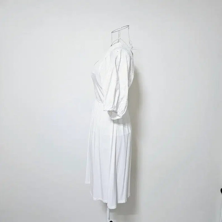 [BUNJANG] White Viscose 90% Dress / 비스코스 90프로 화이트 원피스
