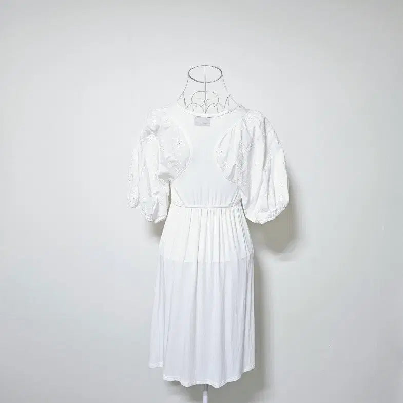 [BUNJANG] White Viscose 90% Dress / 비스코스 90프로 화이트 원피스
