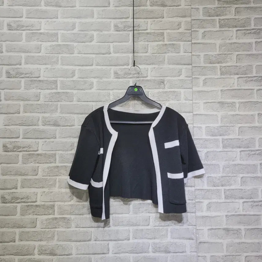 [BUNJANG] Unspecified Cardigan (Size 55) / ㅊ37 반팔 가디건 55