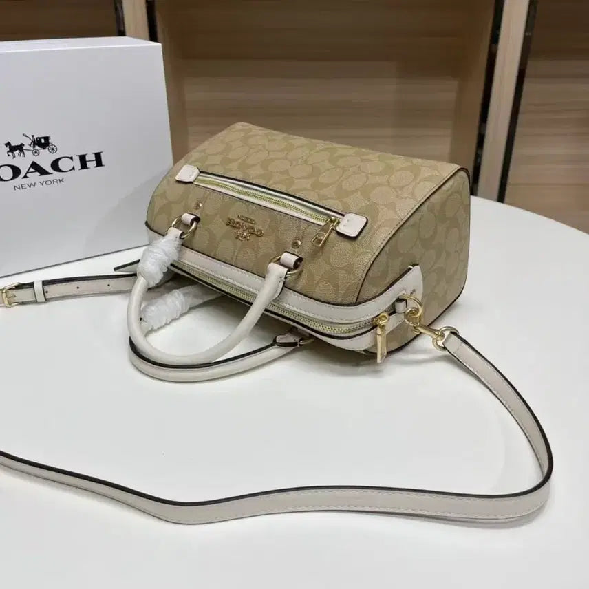[BUNJANG] Coach Signature Canvas Mini Handbag / 코치  시그니처 캔버스 숄더백 미니 핸드백