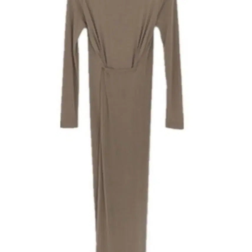 [BUNJANG] Wrap Long Dress / 뱃살 복부커버원피스 글래머 랩 원피스 u넥 유넥 꼬임 롱 원피스 꾸안꾸