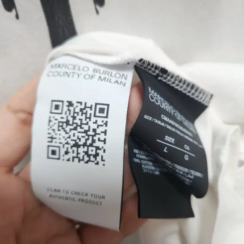 [BUNJANG] Marcelo Burlon White Wings T-shirt / 마르셀로불론 화이트 윙 반팔 티셔츠