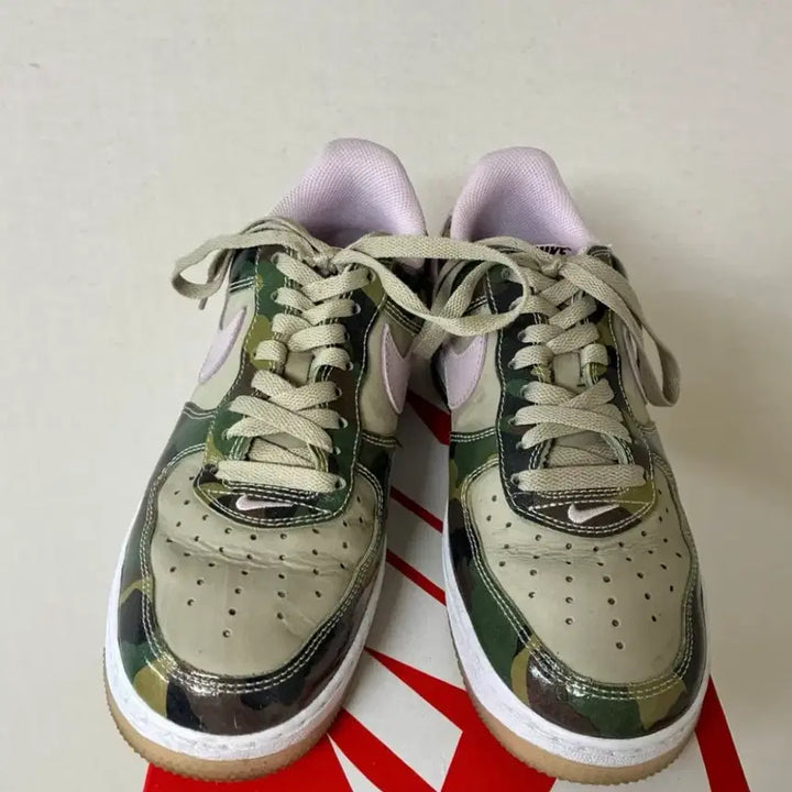 [SOLD OUT] [260]나이키 에어포스1 카모 핑크 스우시