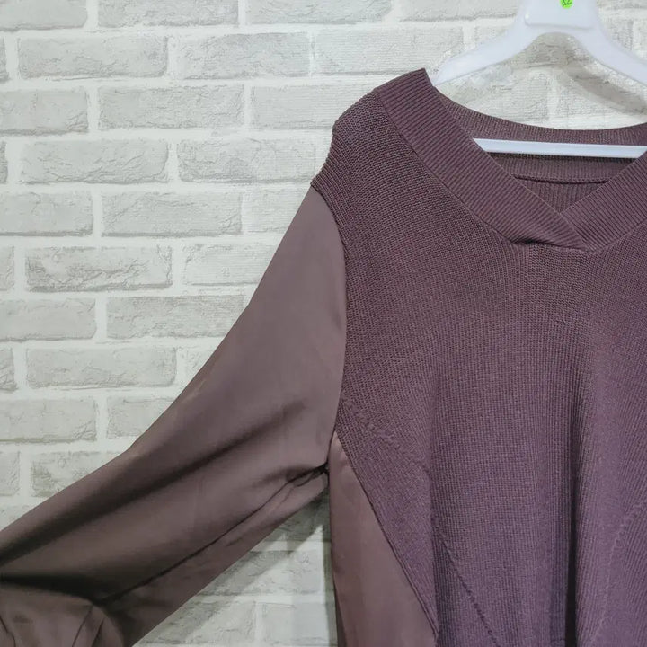 [BUNJANG] Unspecified Long Blouse / ㅊ42 배색 롱블라우스 F