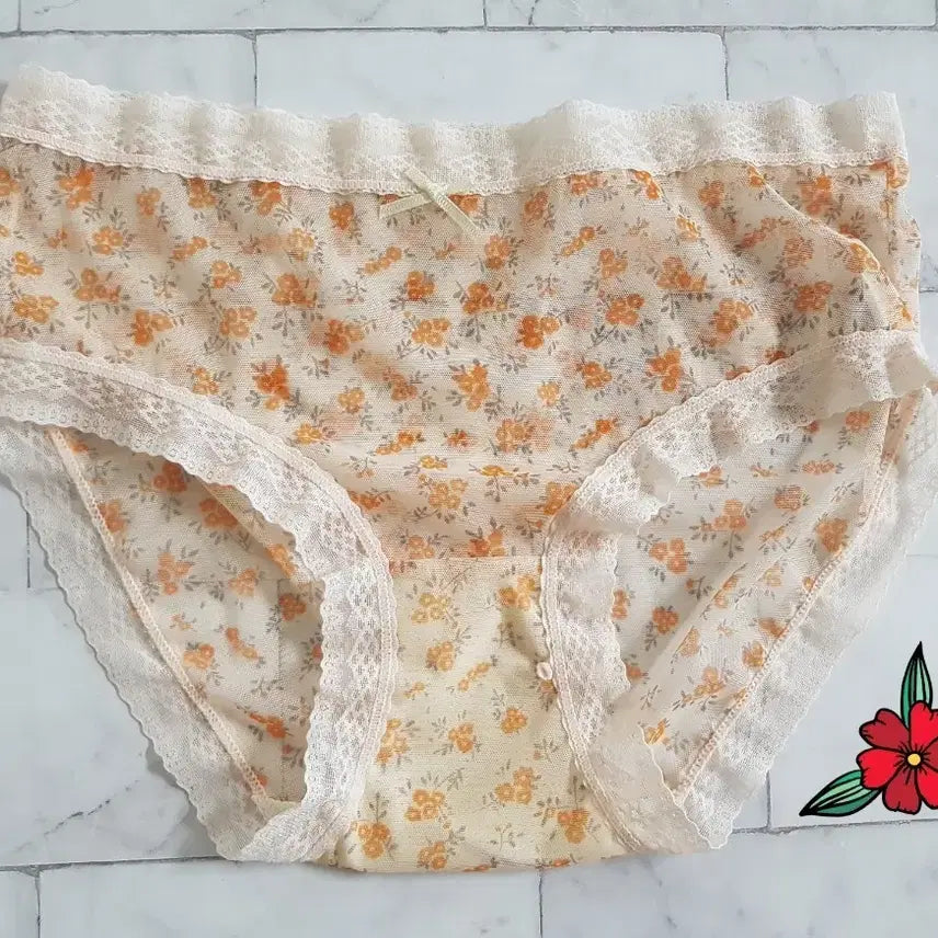 [SOLD OUT] (중고) 잔꽃무늬 여성팬티