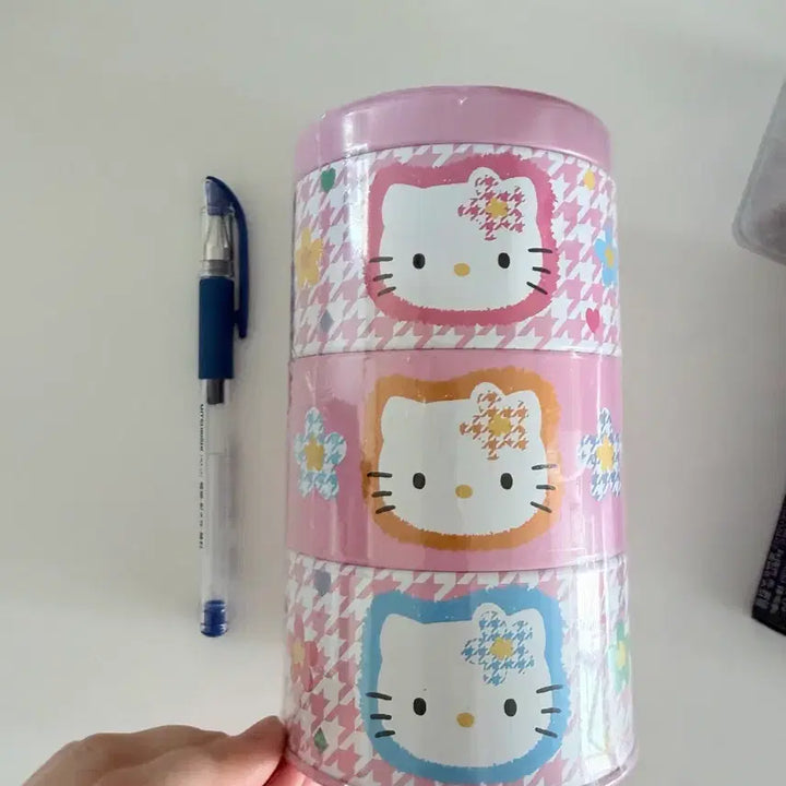 [BUNJANG] Sanrio Hello Kitty 3-Tier Storage Box / 산리오 키티 3단 보관함