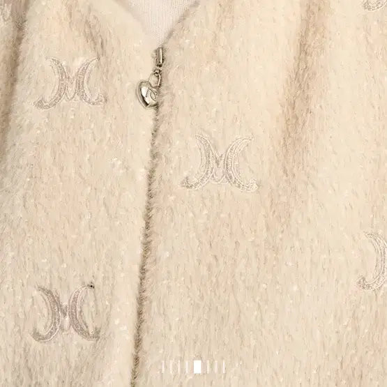 [BUNJANG] MINE Collarless Zip-up Jacket / 마인 엠블럼 칼라리스 집업 한섬