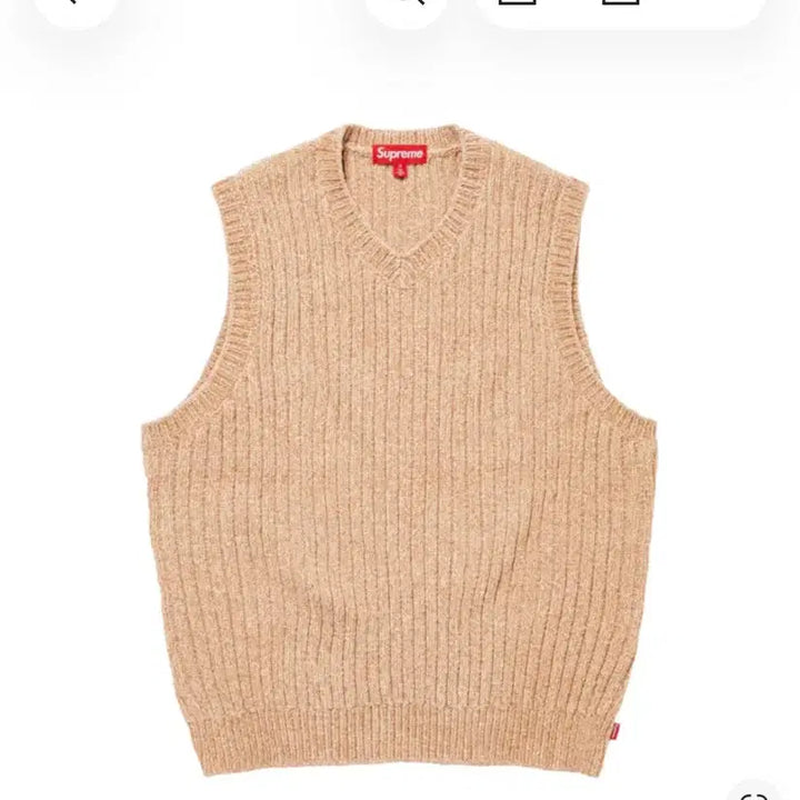 [BUNJANG] Supreme Knit Vest 24FW M Size / 슈프림 니트 베스트 24f/w M사이즈