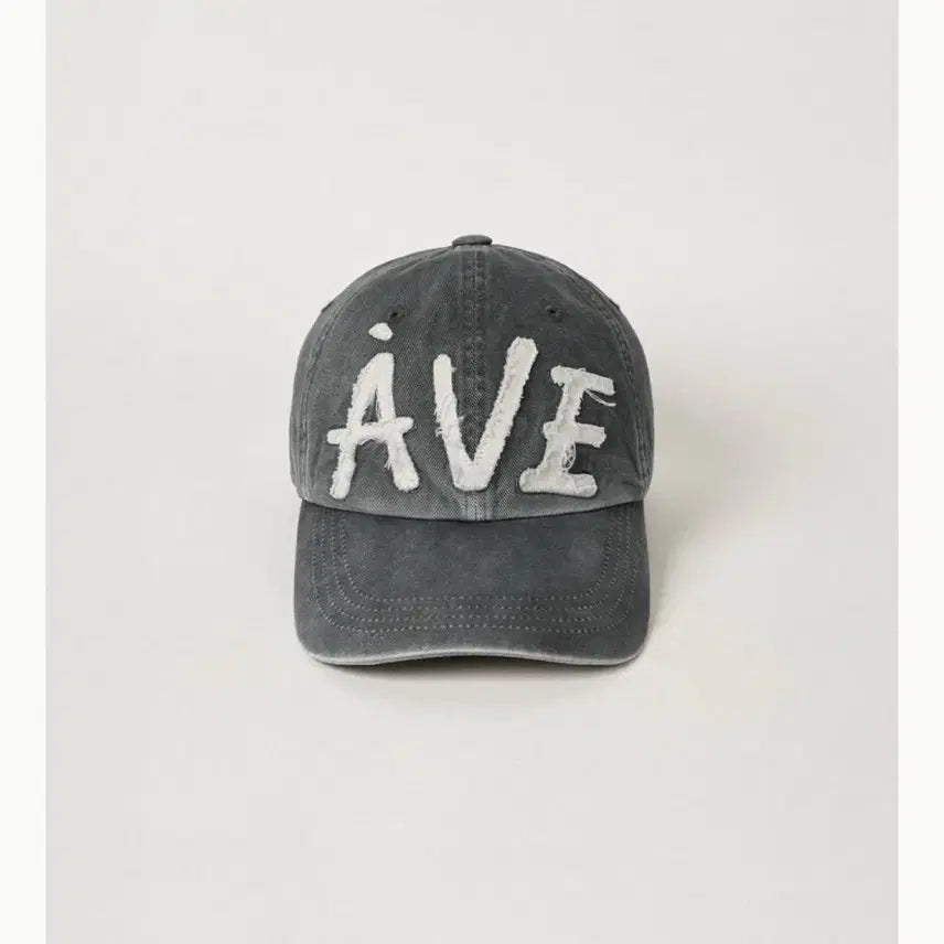 [BUNJANG] Abieumua Aplique Vintage Ball Cap / 아비에무아 아비에 아플리케 빈티지 볼캡 그레이 모자 캡