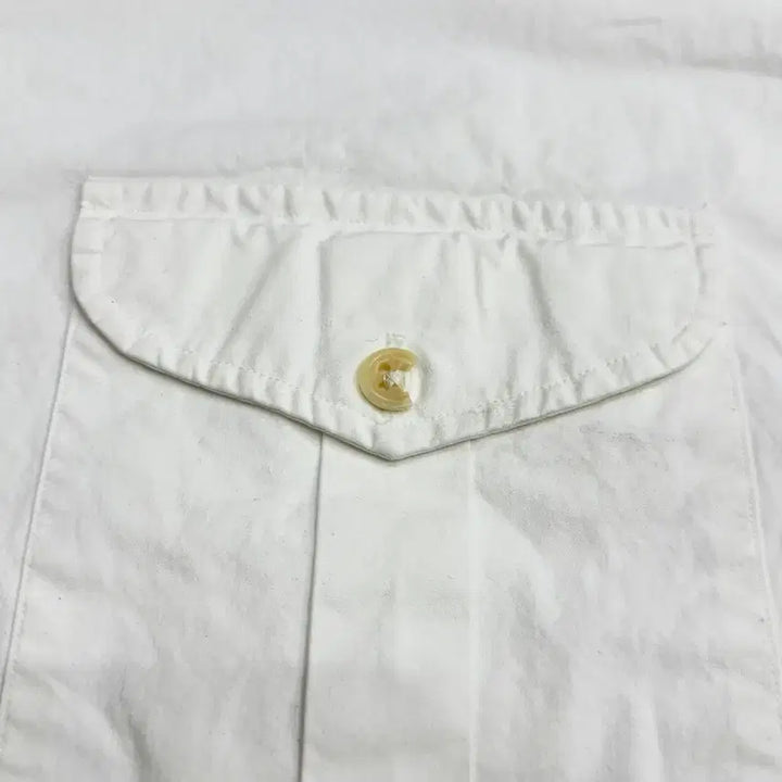 [BUNJANG] 폴로 랄프로렌 빅로고 투포켓 화이트 견장 긴팔 셔츠 xl / 폴로 랄프로렌 빅로고 투포켓 화이트 견장 긴팔 셔츠 xl