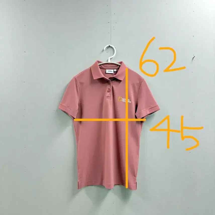 [BUNJANG] 여성 XS 85 / 내셔널지오그래픽 반팔 카라티 / 여성 XS 85 / 내셔널지오그래픽 반팔 카라티