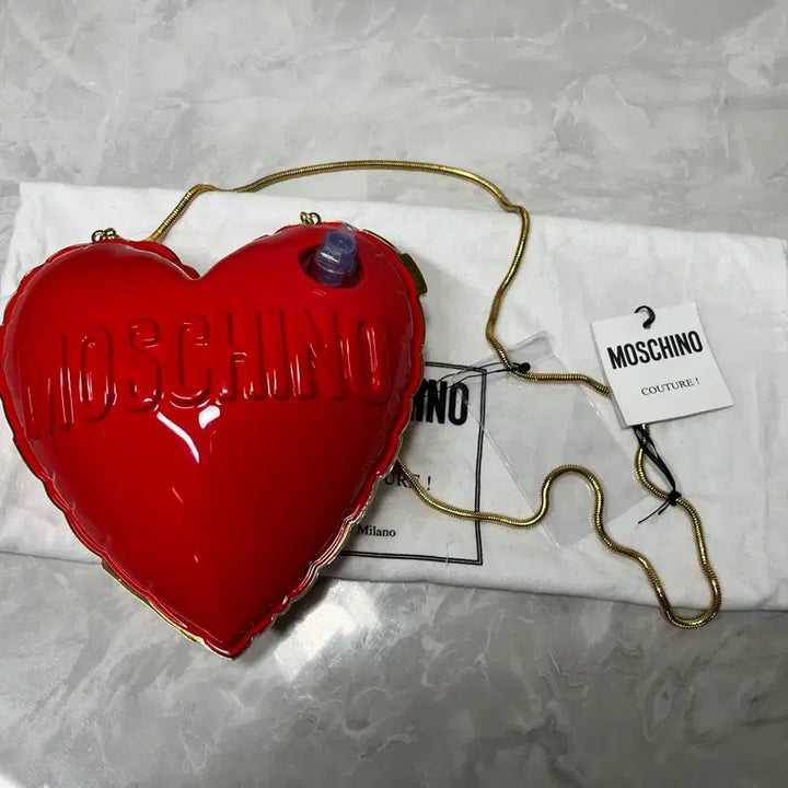 [SOLD OUT] 새상품) 모스키노 하트백 레드