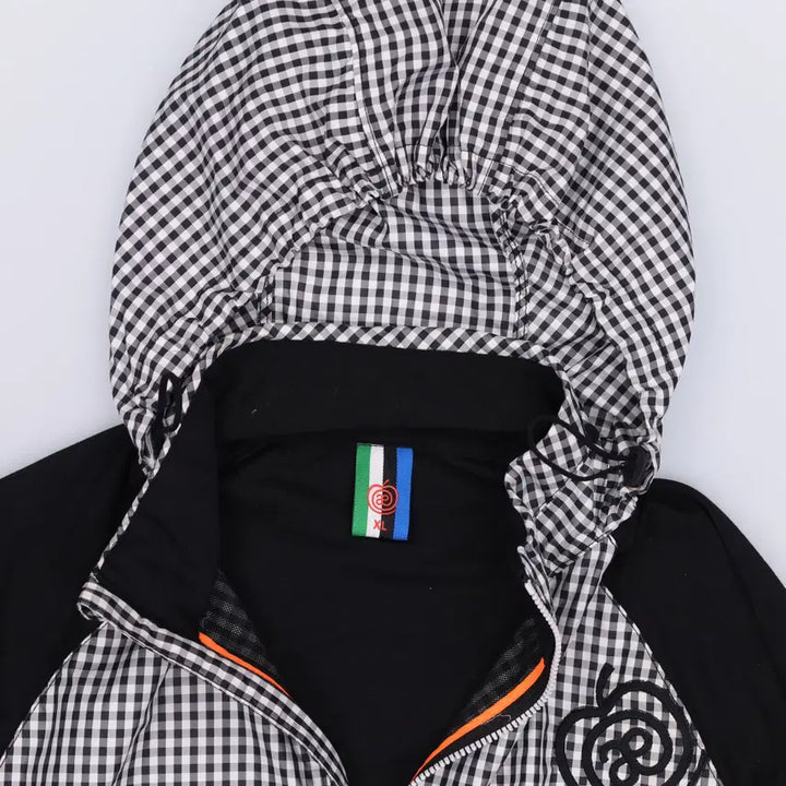 [BUNJANG] XL 애플라인드 체크 바람막이 0424H1 / XL 애플라인드 체크 바람막이 0424H1
