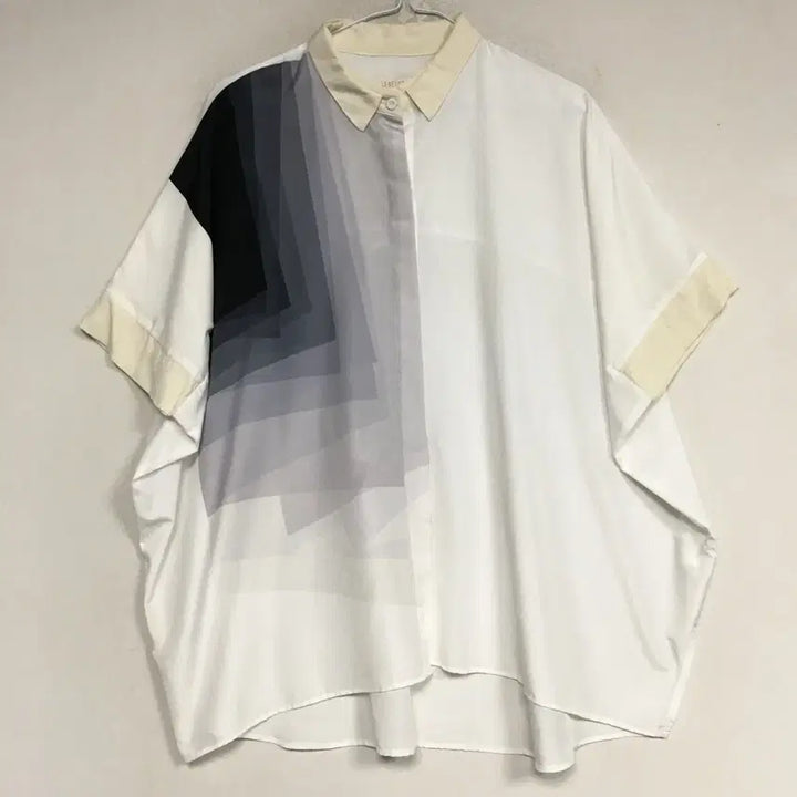 [SOLD OUT] 르베이지 실크배색 카라 블라우스 F