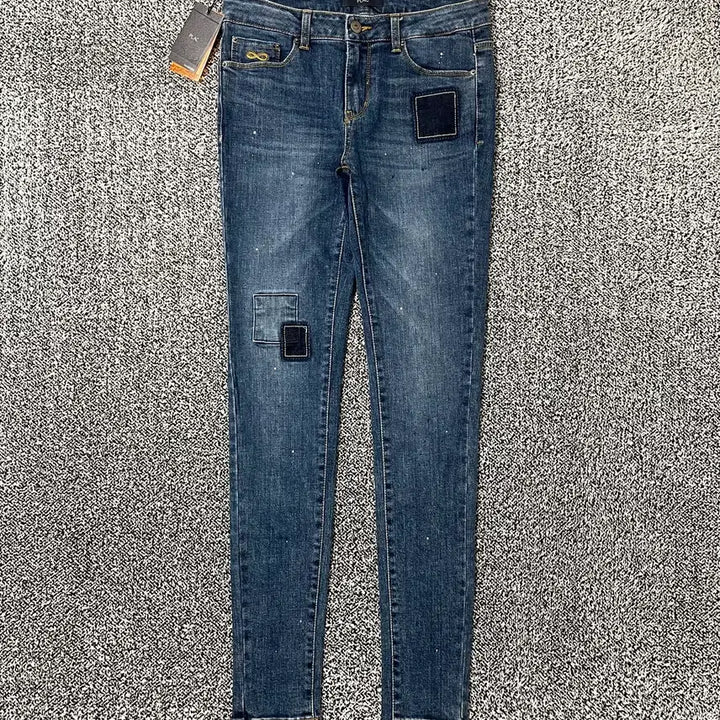[SOLD OUT] 빈티지9. PLAC 플랙 진 워시드 패치워크 슬림핏 청바지 데님팬츠