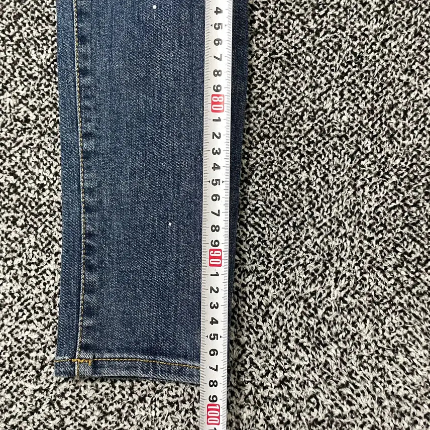 [SOLD OUT] 빈티지9. PLAC 플랙 진 워시드 패치워크 슬림핏 청바지 데님팬츠