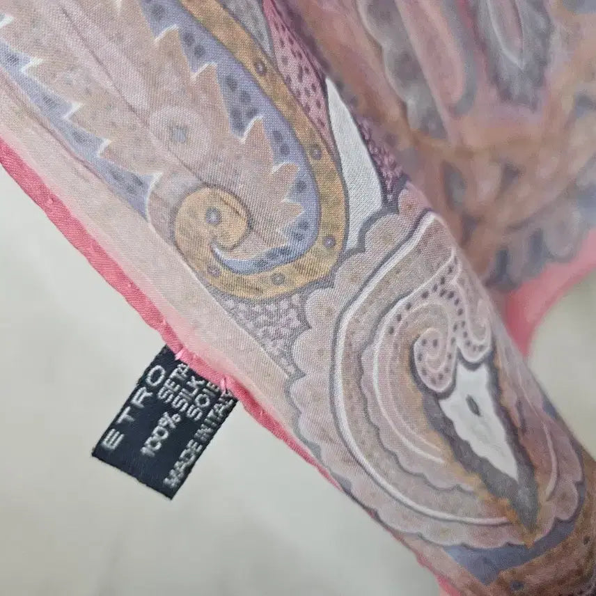 [BUNJANG] Etro Paisley Pattern Silk Scarf / 에트로 페이즐리 패턴 실크 스카프