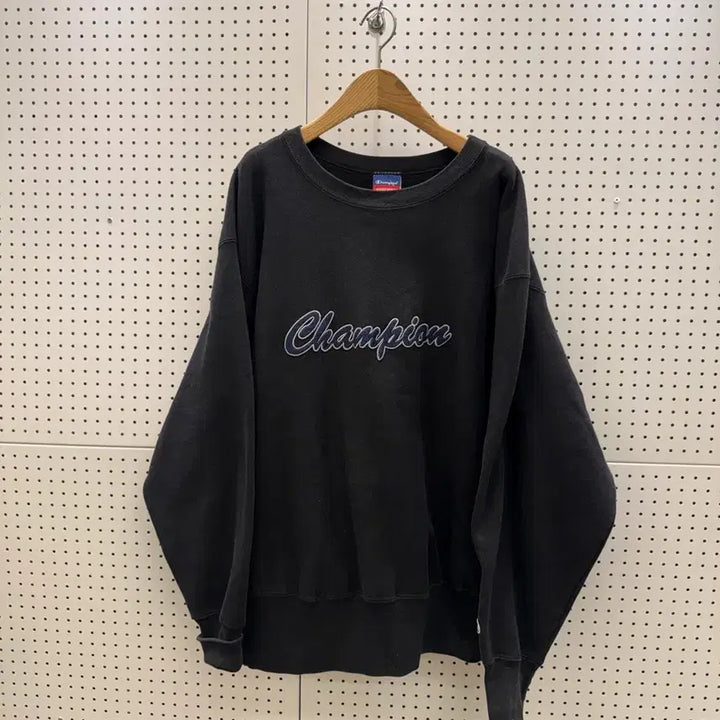 [BUNJANG] Champion Reverse Weave Script Logo Sweatshirt / 챔피온 리버스위브 스크립트 로고 맨투맨 U1675