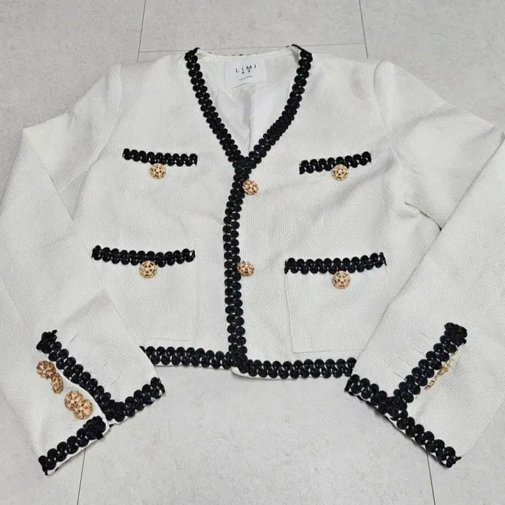 [BUNJANG] White Tweed Jacket / 화이트 트위드 자켓