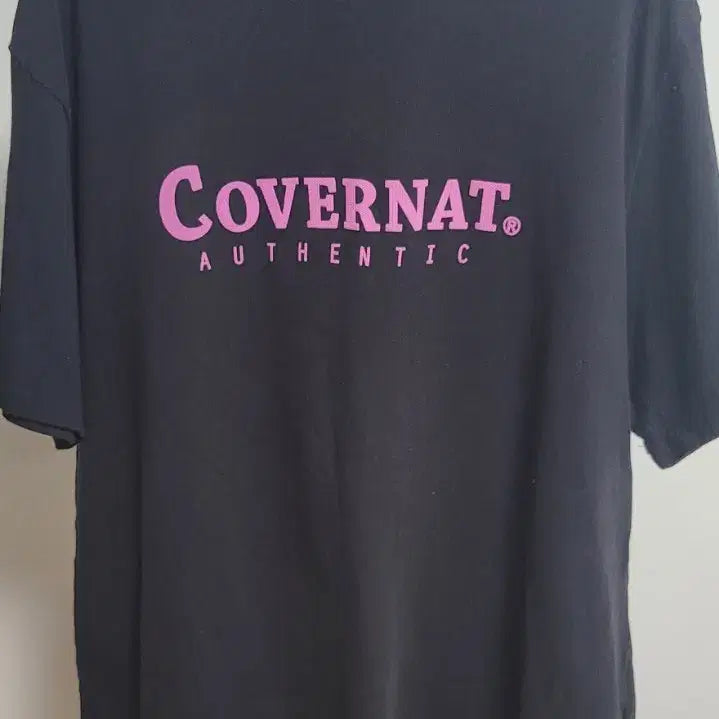 [BUNJANG] Covernat Pink Logo T-shirt / [새상품]커버낫 L사이즈 핑크 로고 반팔티